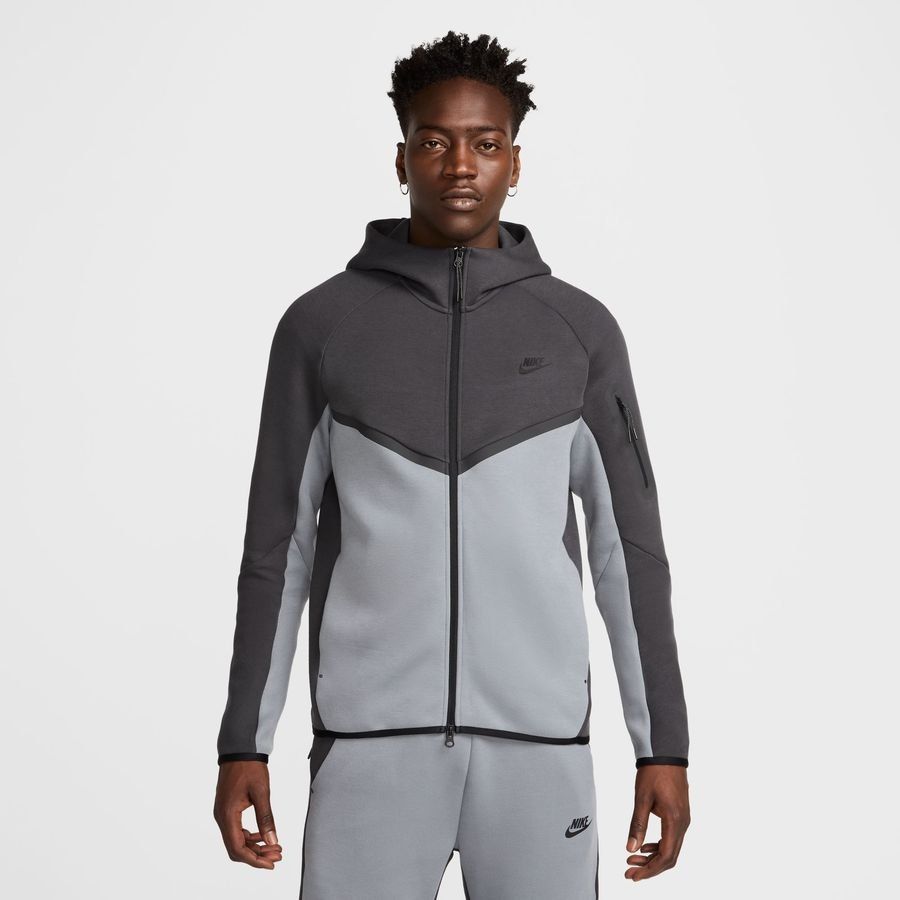 Nike Sweat à Capuche Tech Fleece 24 FZ - Gris/Noir