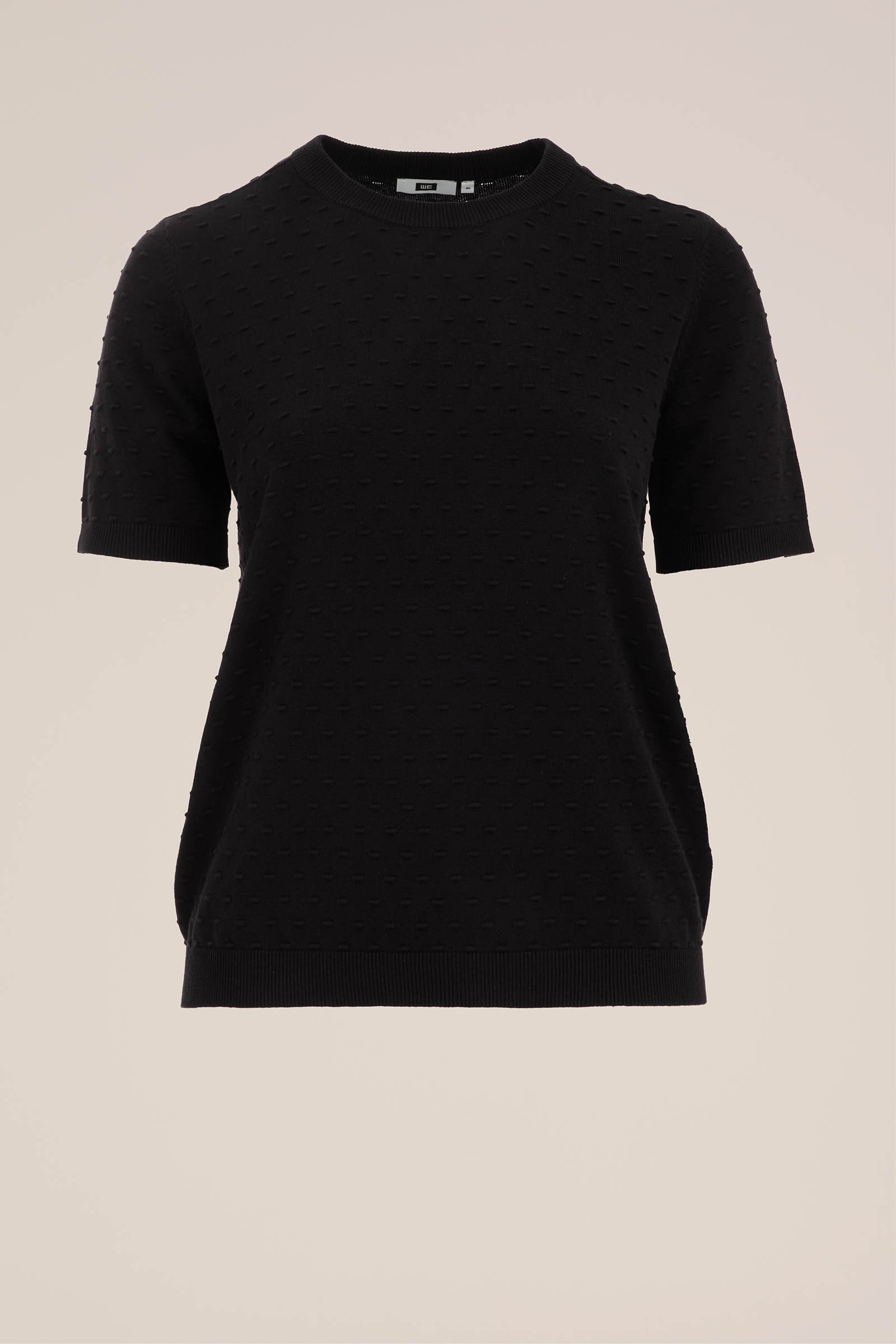 trui met structuur WE Fashion Zwart