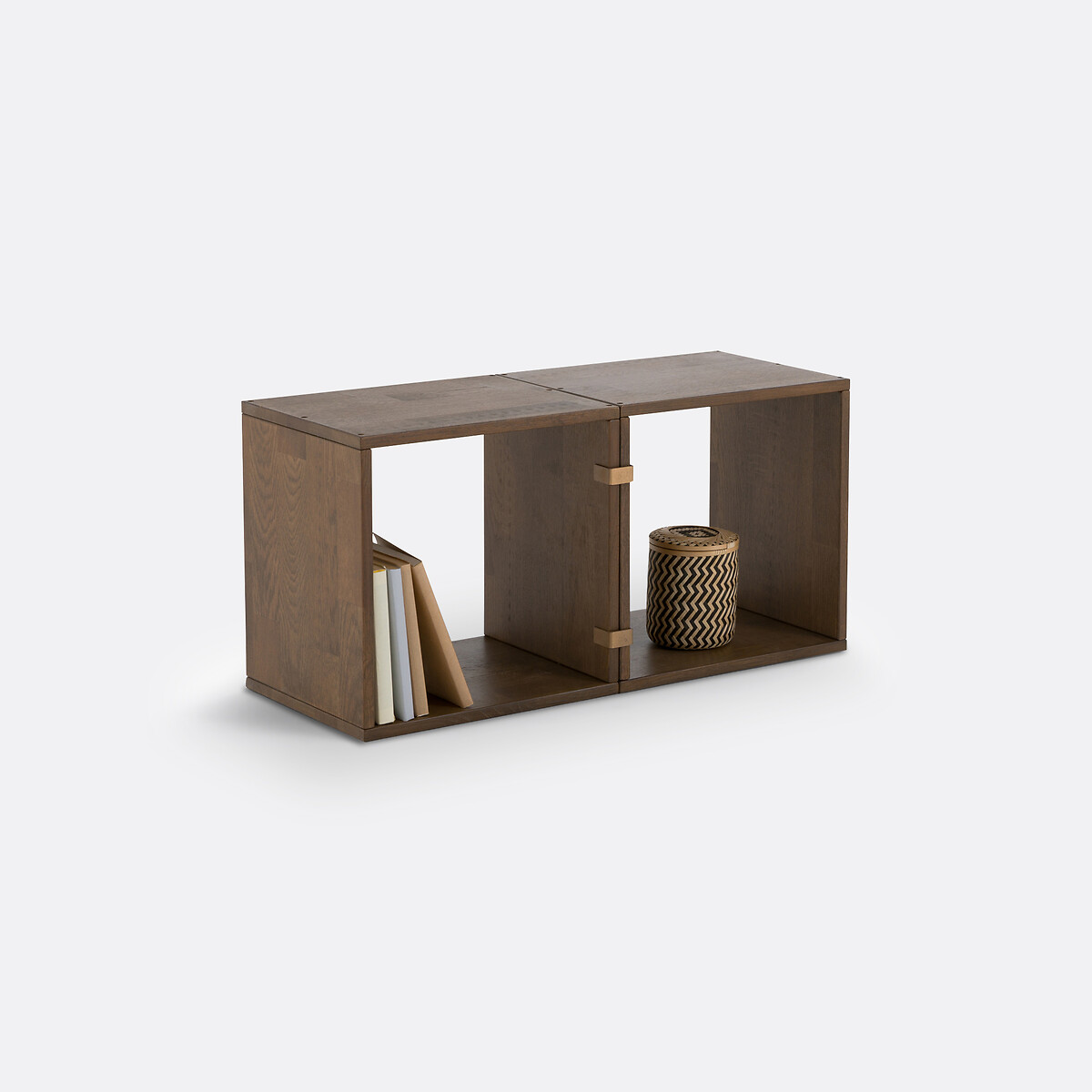 LA REDOUTE INTERIEURS<br>Cubo de arrumação, conjunto de 2, carvalho maciço, Edgar