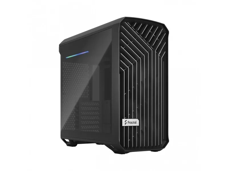 Fractal Design Torrent Compact - Tower - udvidet ATX - ingen strømforsyning (ATX) - sort TG mørk tone - USB/Lyd