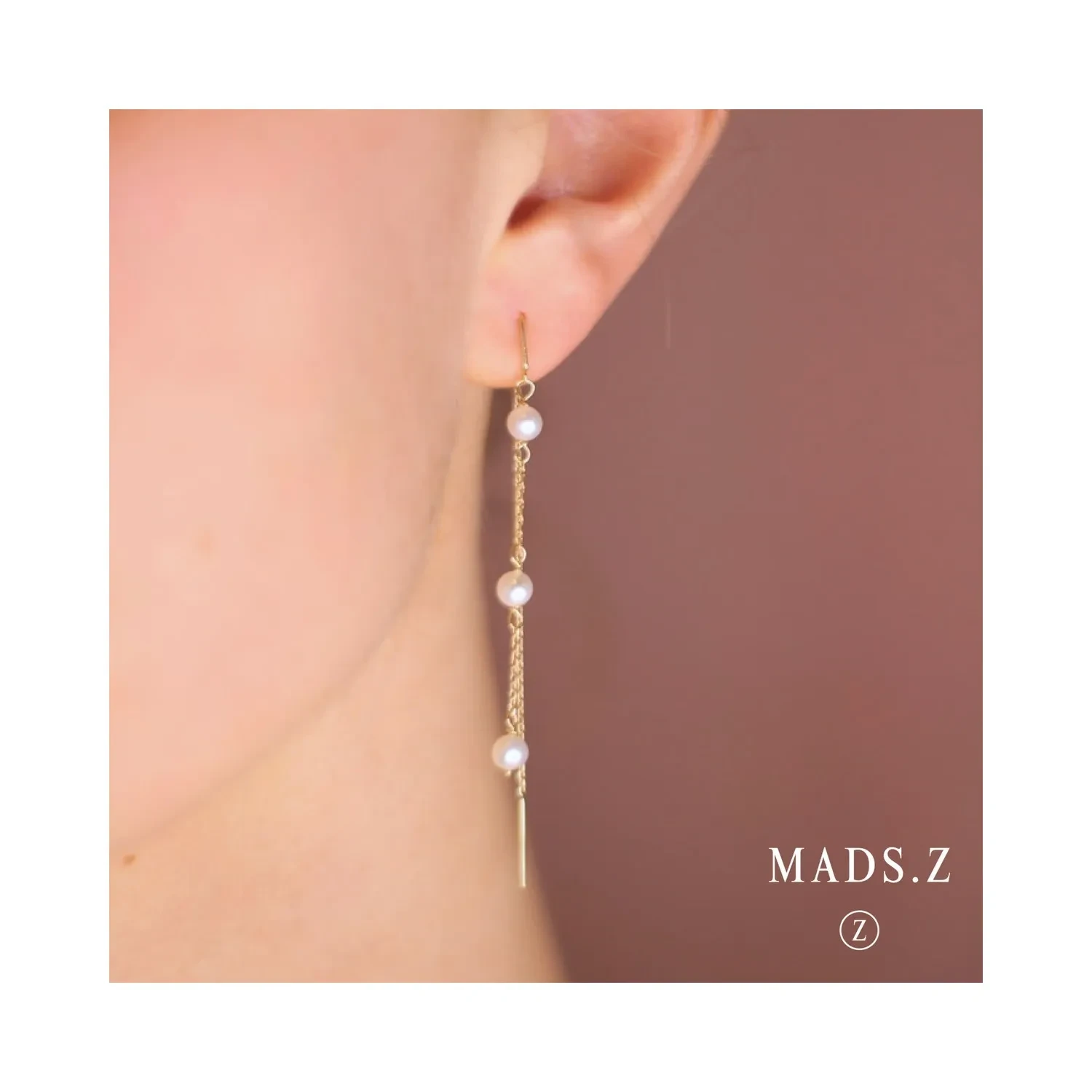Mads Z Olivia Øreringe 8 kt. Guld 3313154