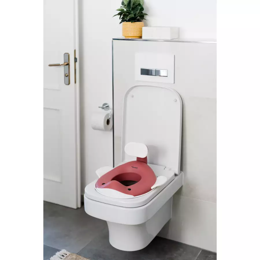 KINDSGUT Toilettenaufsatz Wal altrosa