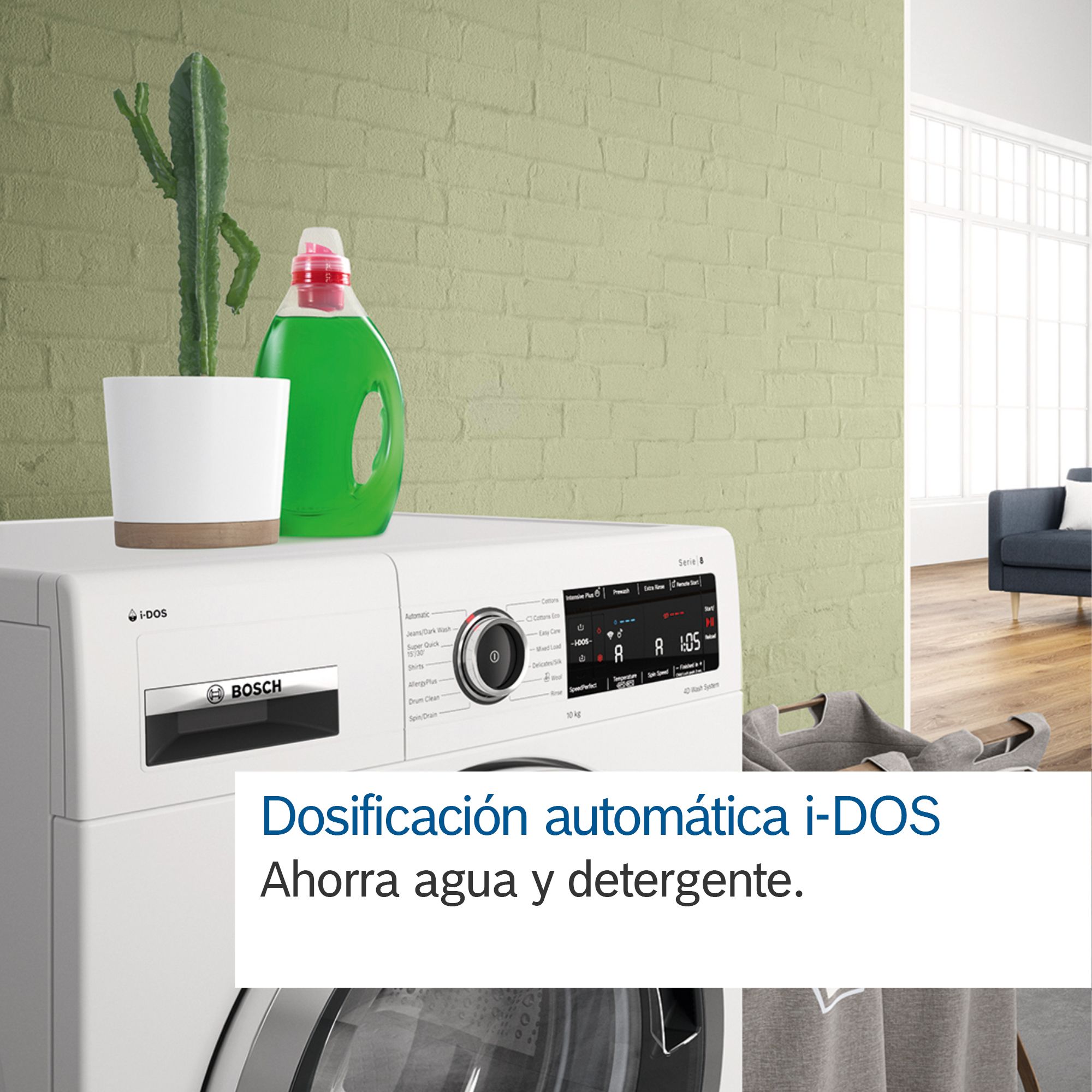 Máquina de lavar roupa de carregamento frontal Série 6, 9 kg, 1400 rpm, WGG244F1ES