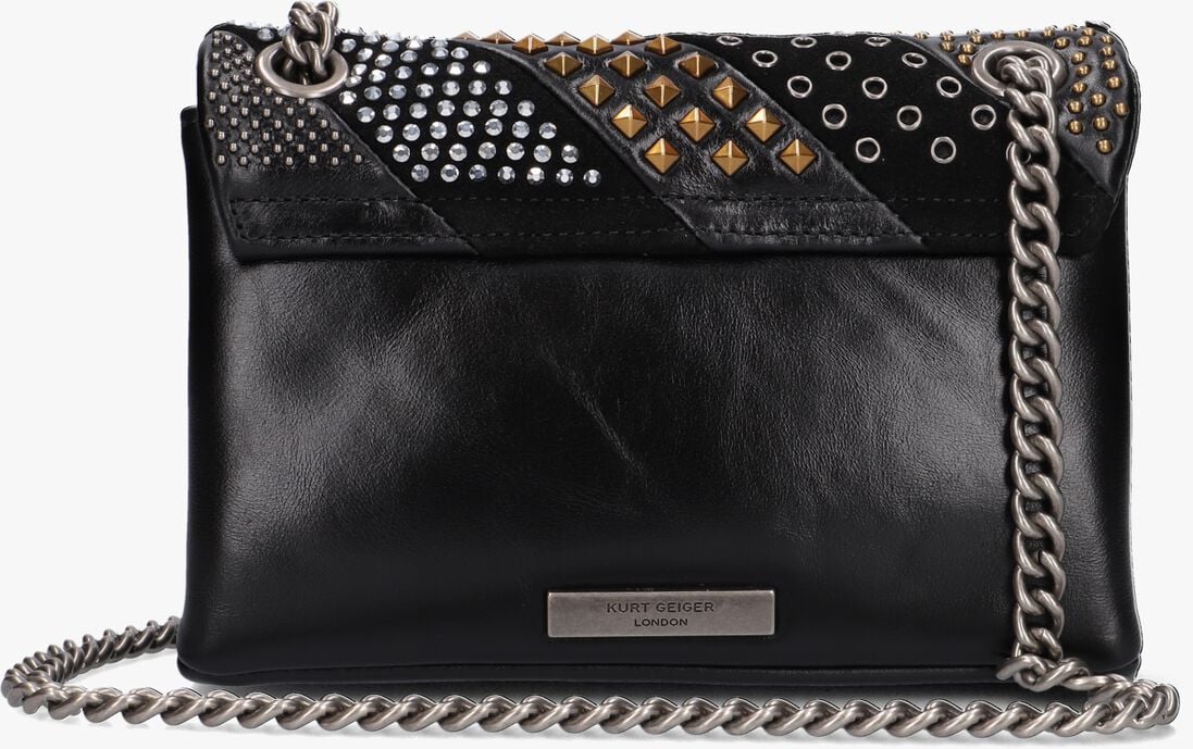 KURT GEIGER LONDON zwarte kurt geiger london schoudertas mini kensington studs