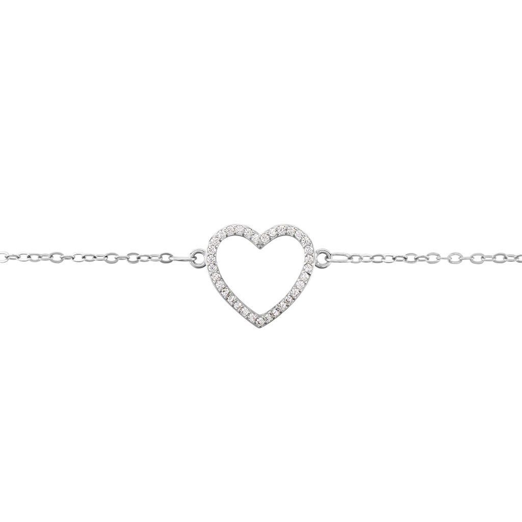 Bracelet Gasparde Argent Blanc Oxyde De Zirconium