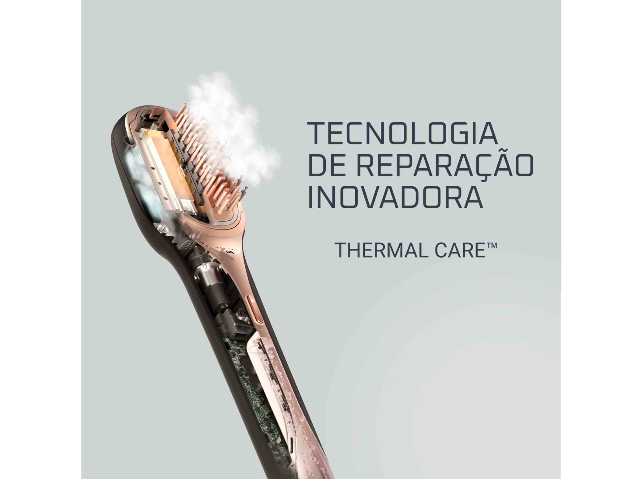 ESCOVA REPARADORA CABELO ROWENTA CF9940F0 HAIR THERAPIST