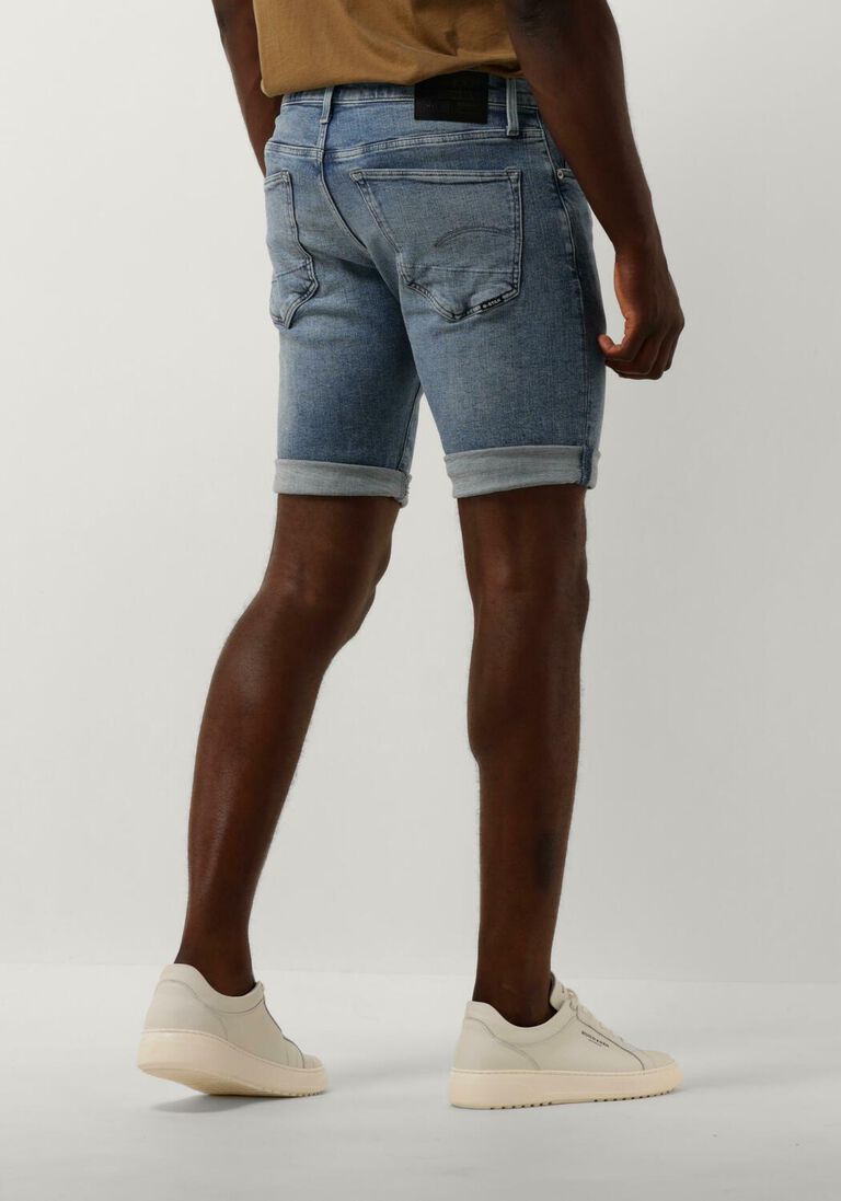 G-STAR RAW blauwe g-star raw korte broek 3301 slim short