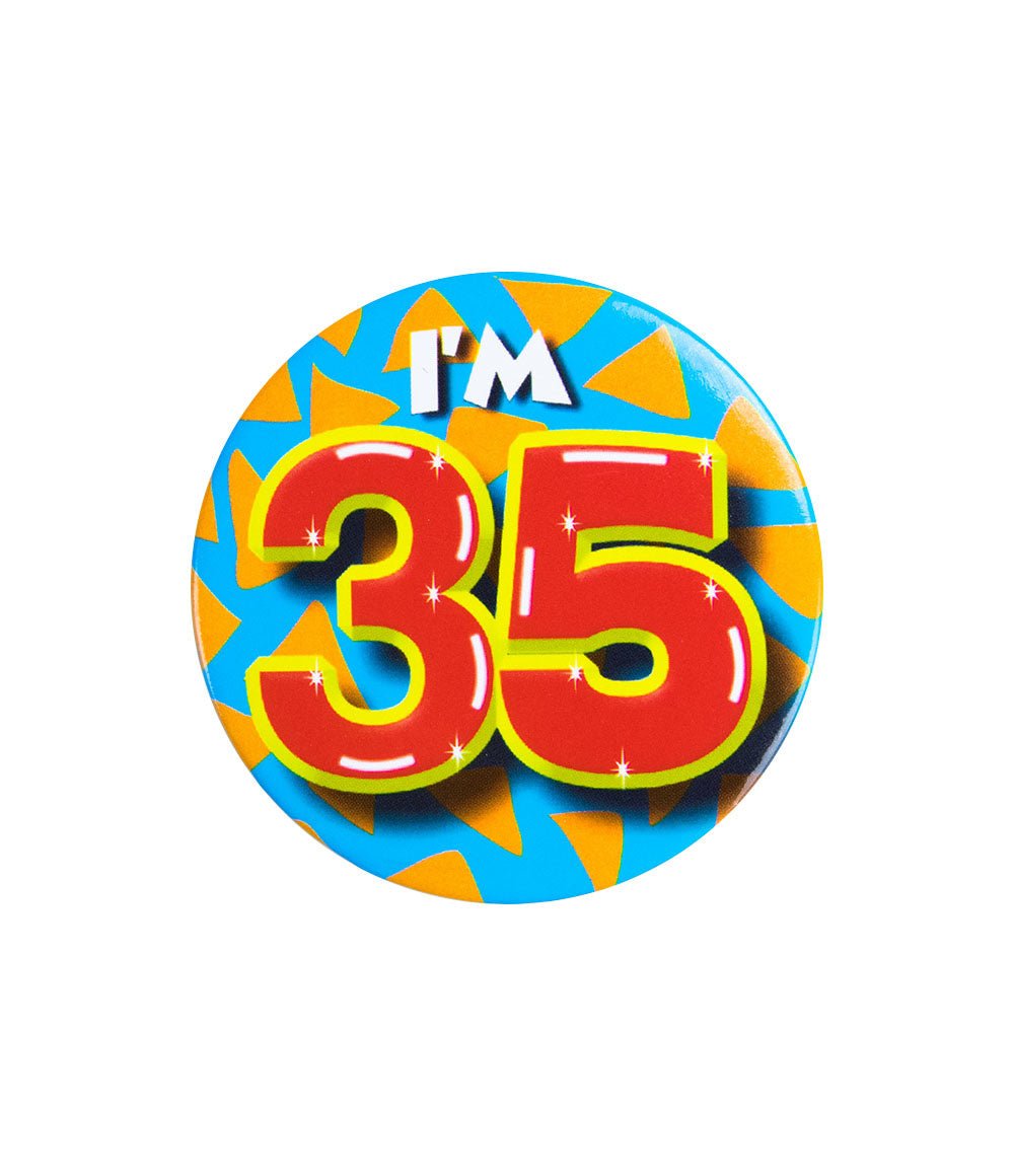 I'm 35 Button 35 Jaar 5,5cm