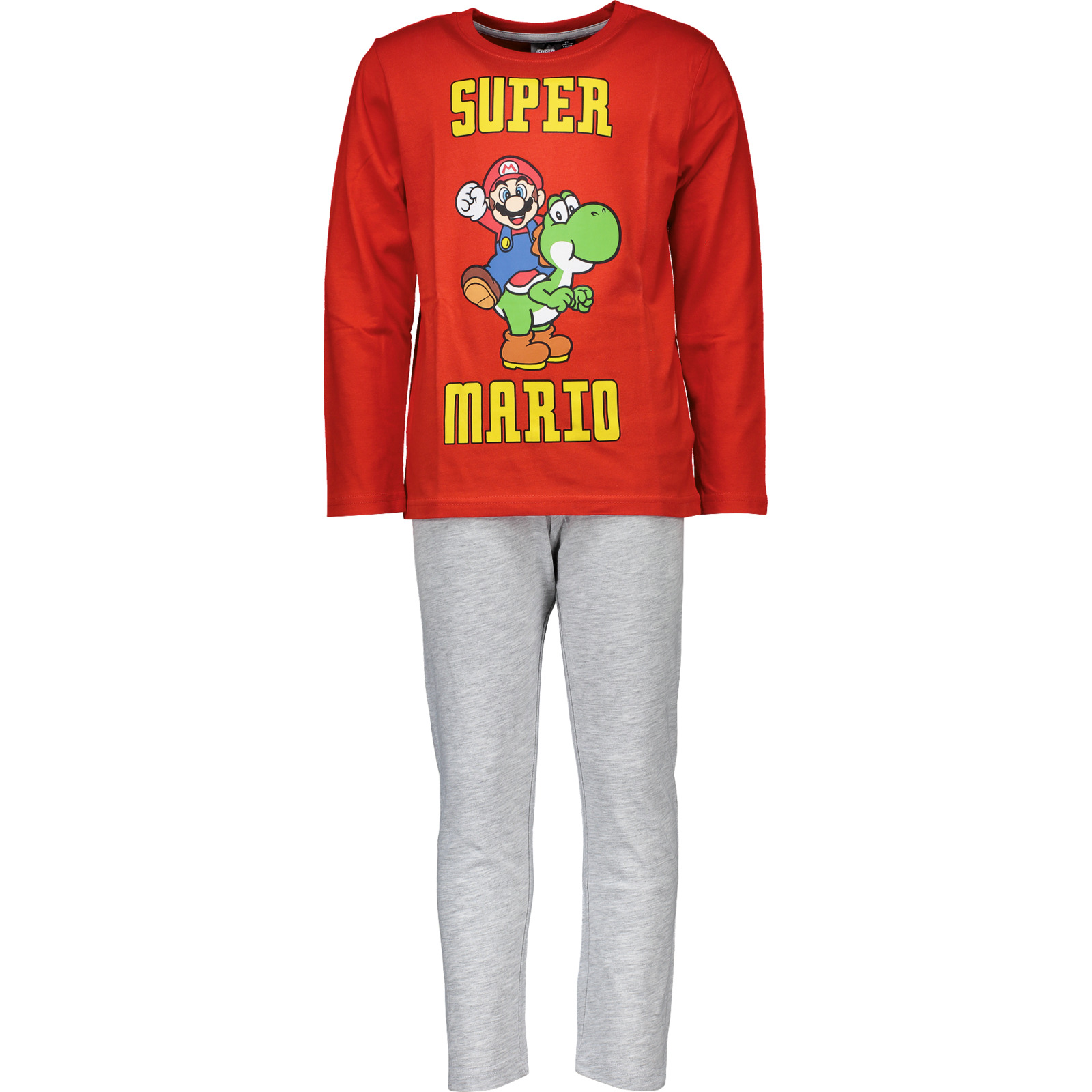 Kinder-Pyjama Super Mario grau