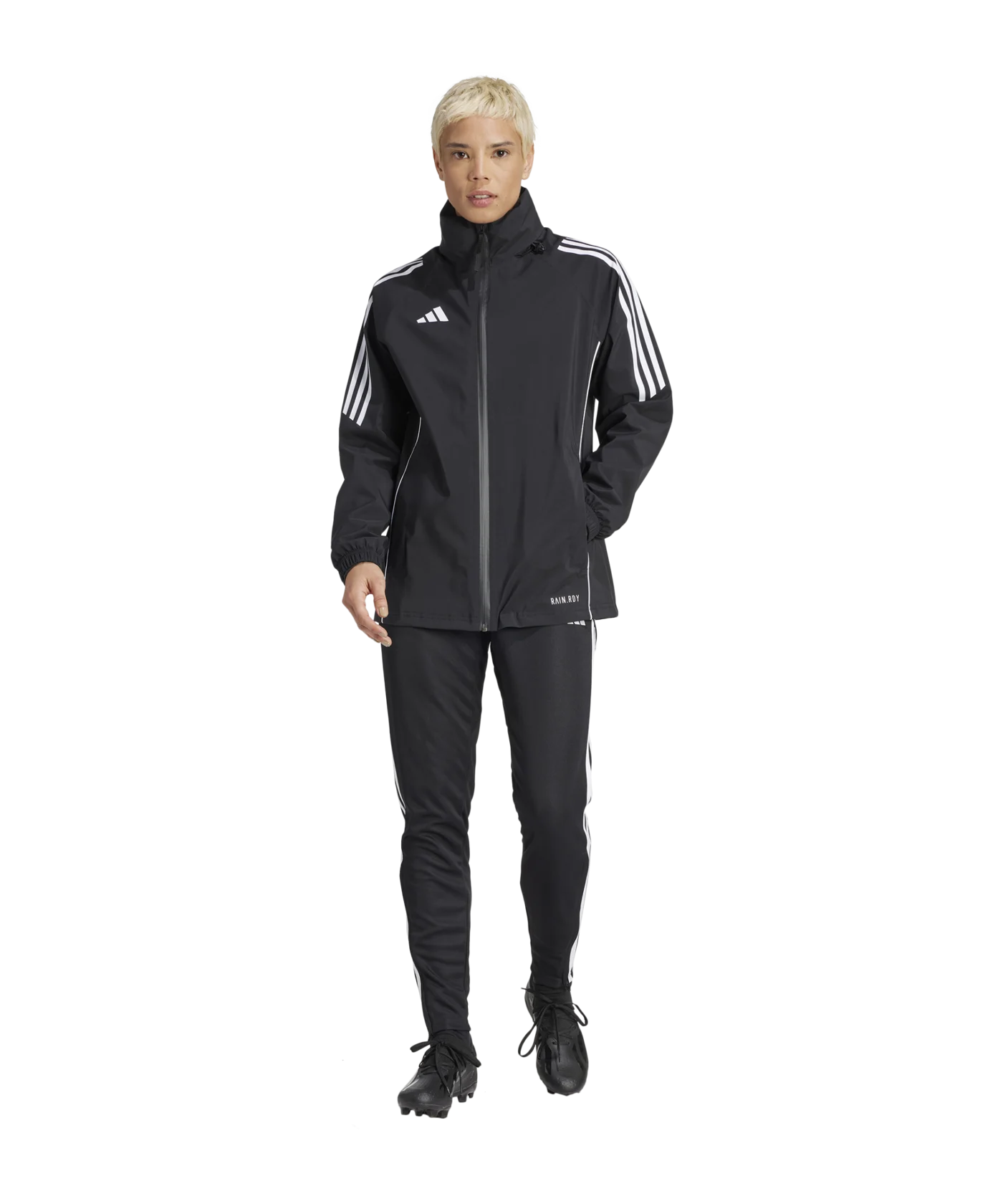 adidas Tiro 24 Regenjacke Damen Schwarz Weiss
