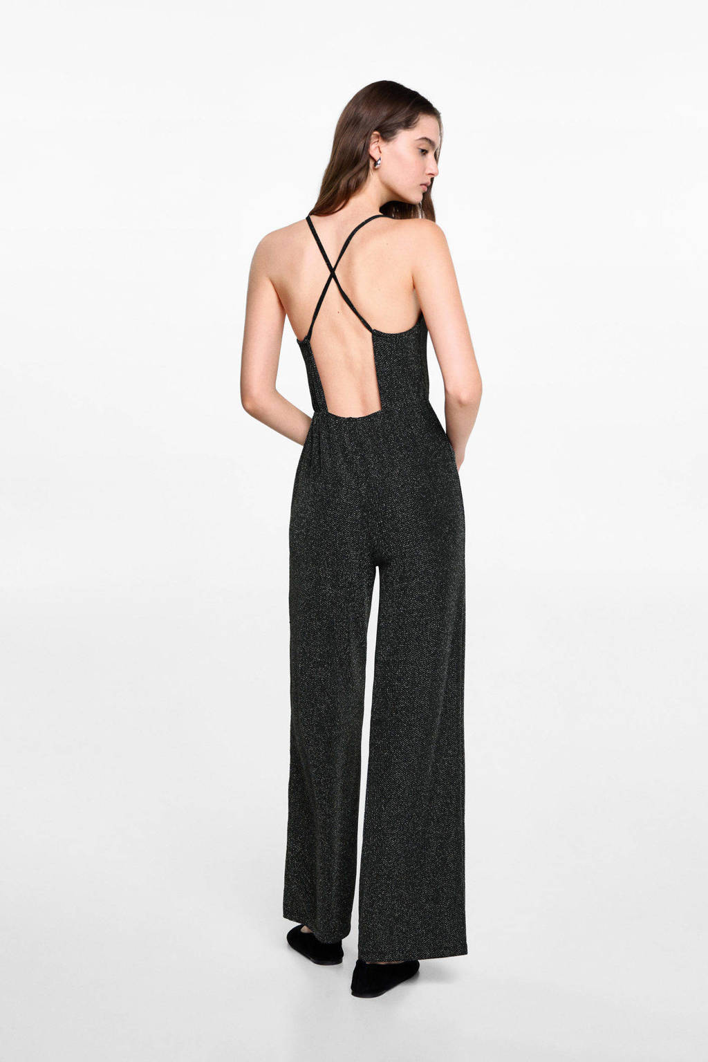 MANGO TEEN jumpsuit zwart