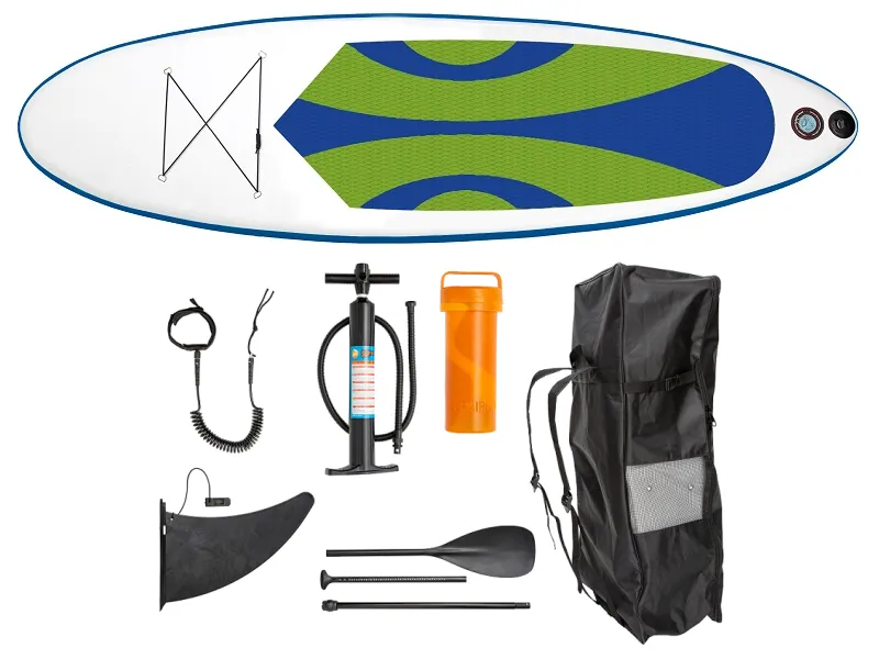 Restparti: CS Aqua SUP Board - Stand Up Paddleboard - 300x83x15 cm - Green/Blue