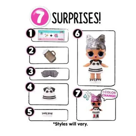 MGA Entertainment L.O.L. Surprise Glitter Color Change Dolls with 7 Surprises, 1 Stück, sortiert