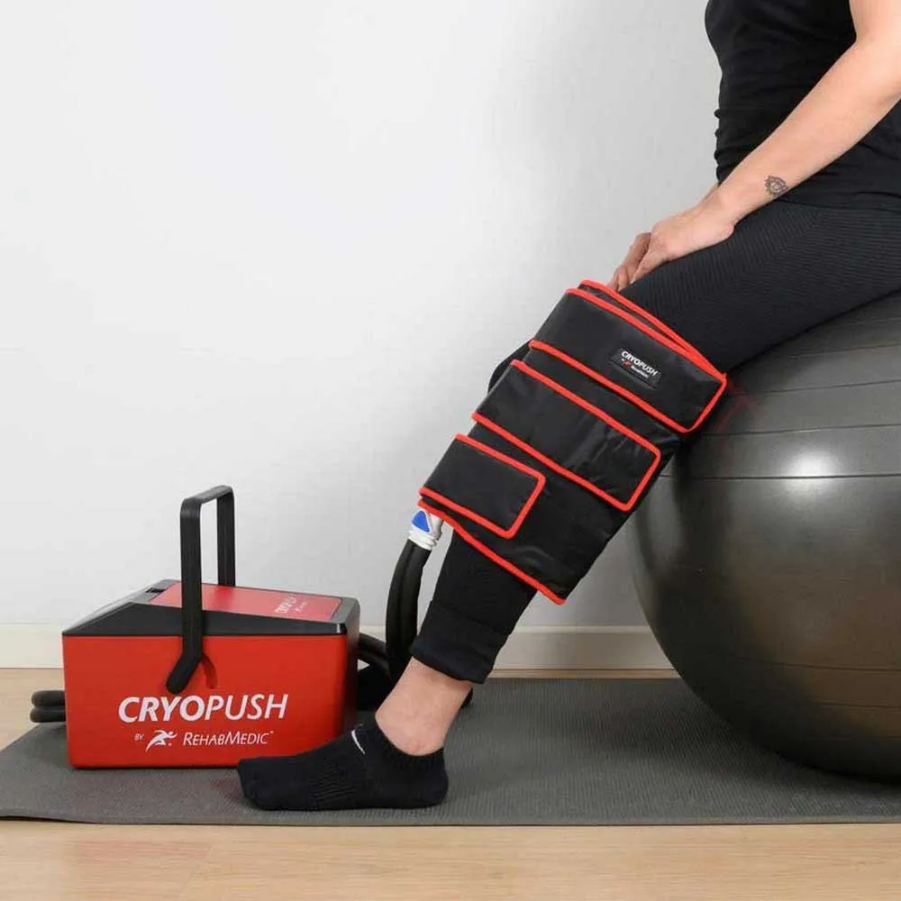 Joelheira Cryopush 360° para crioterapia