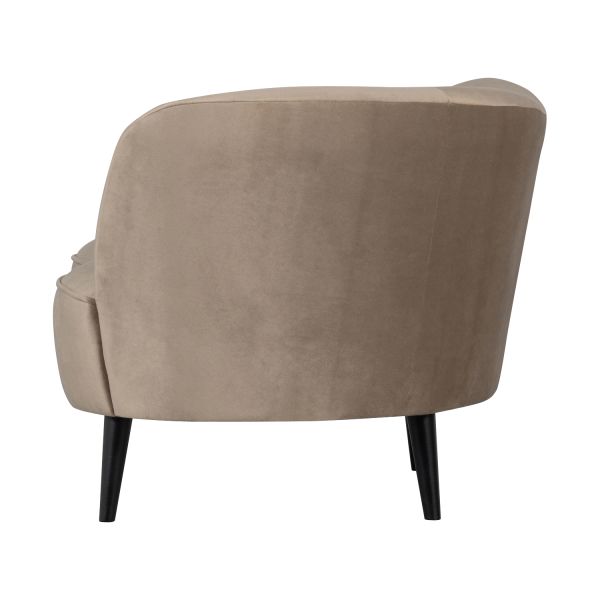 Woood Sara Fauteuil – Fluweel – Khaki