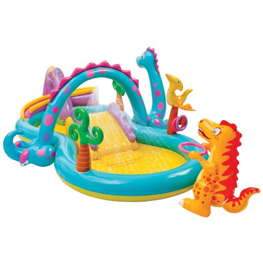 Centro de atividades inflável Intex Dinossauro 302x229x112 cm - 280 L