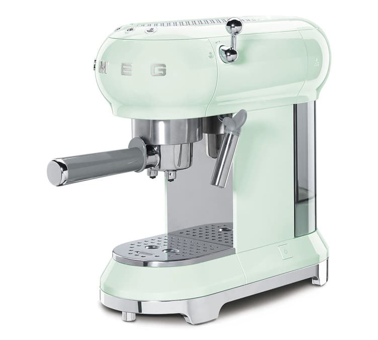 Machine expresso SMEG Vert d'eau ECF01PGEU Années 50
