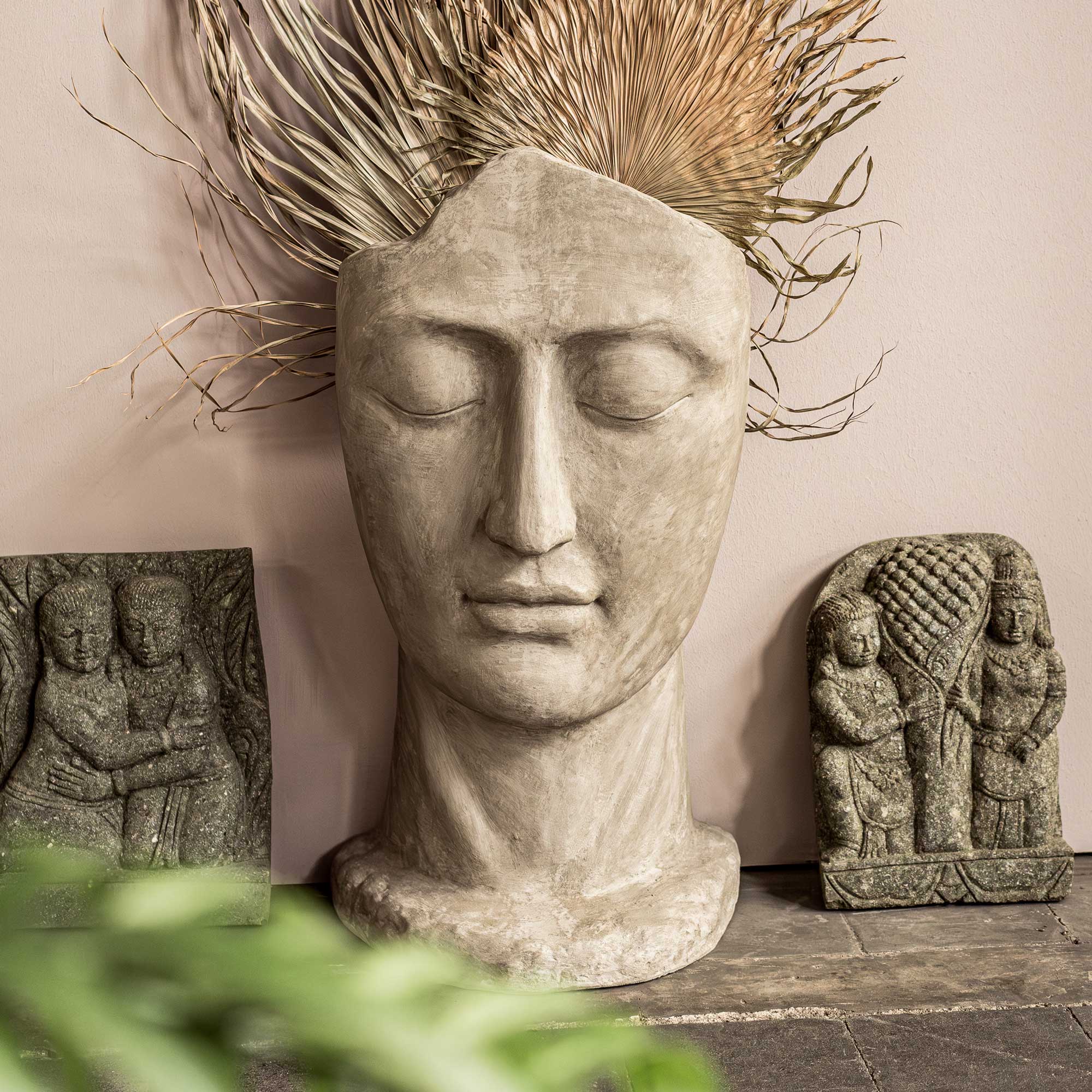 Betonskulptur 'Visage', H 120 cm, B 50 cm, L 60 cm günstig bestellen