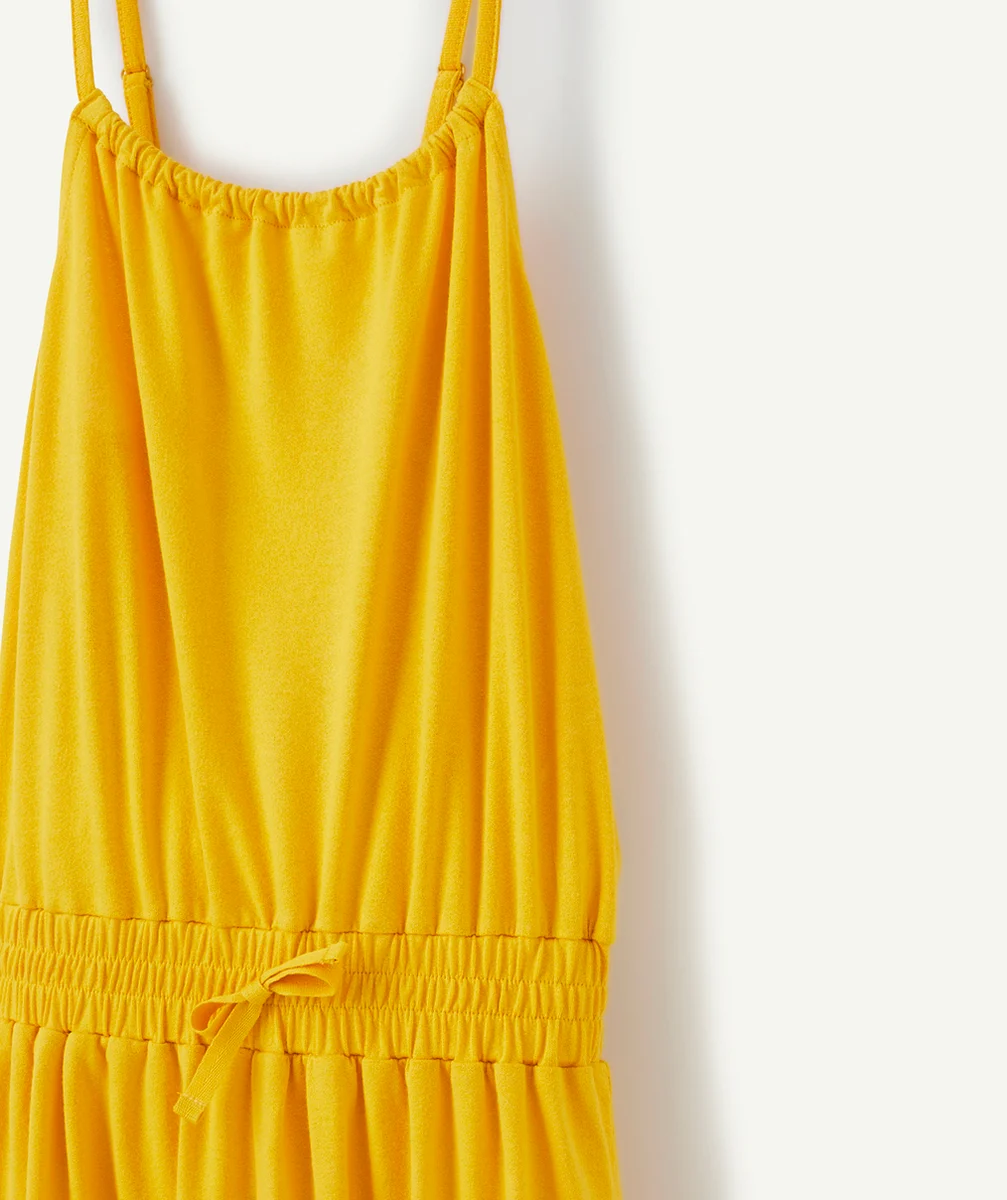 LA COMBISHORT JAUNE À BRETELLES FILLE
