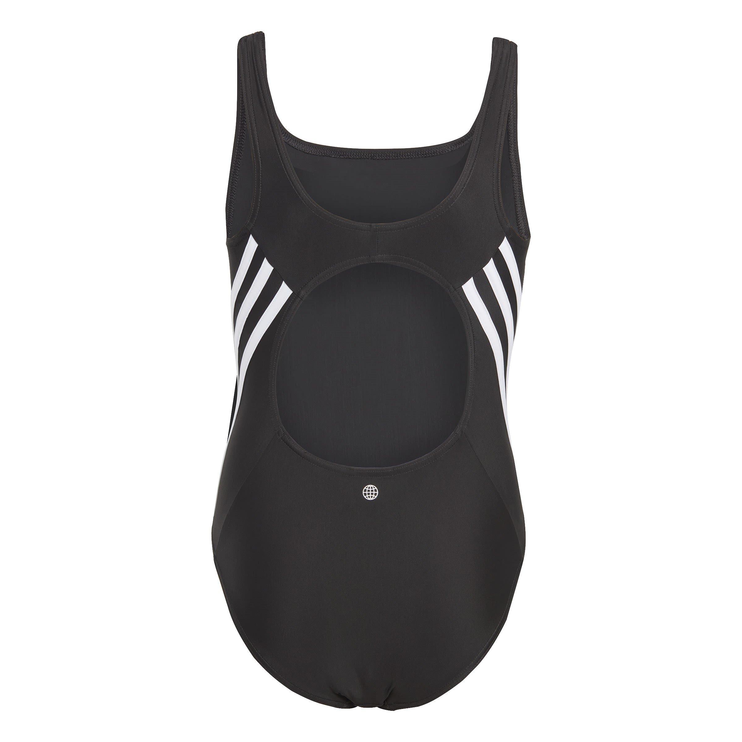 adidas Three Stripe Swimsuit Junior Girls