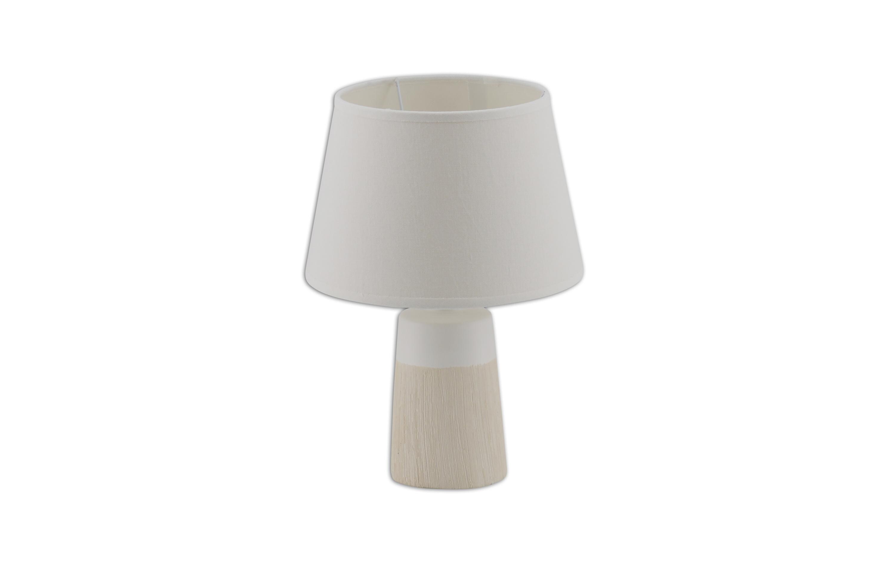 Tischleuchte «Talia» h: 31 cm WeissTischlampe aus Keramik