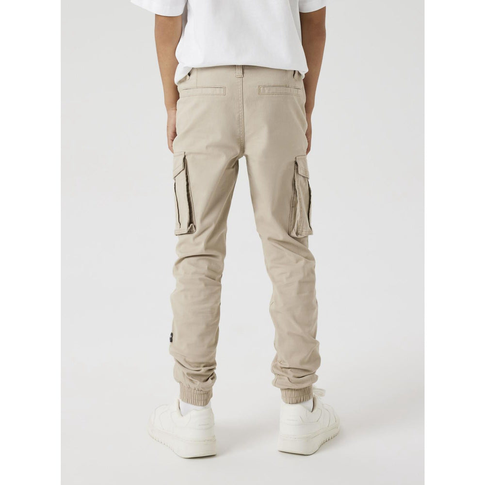 Køb Name It Oxford Tan Ryan Cargo Twill Bukser Noos
