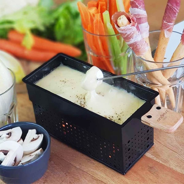 Kit raclette et fondue à la bougie pour 2 personnes Cookut