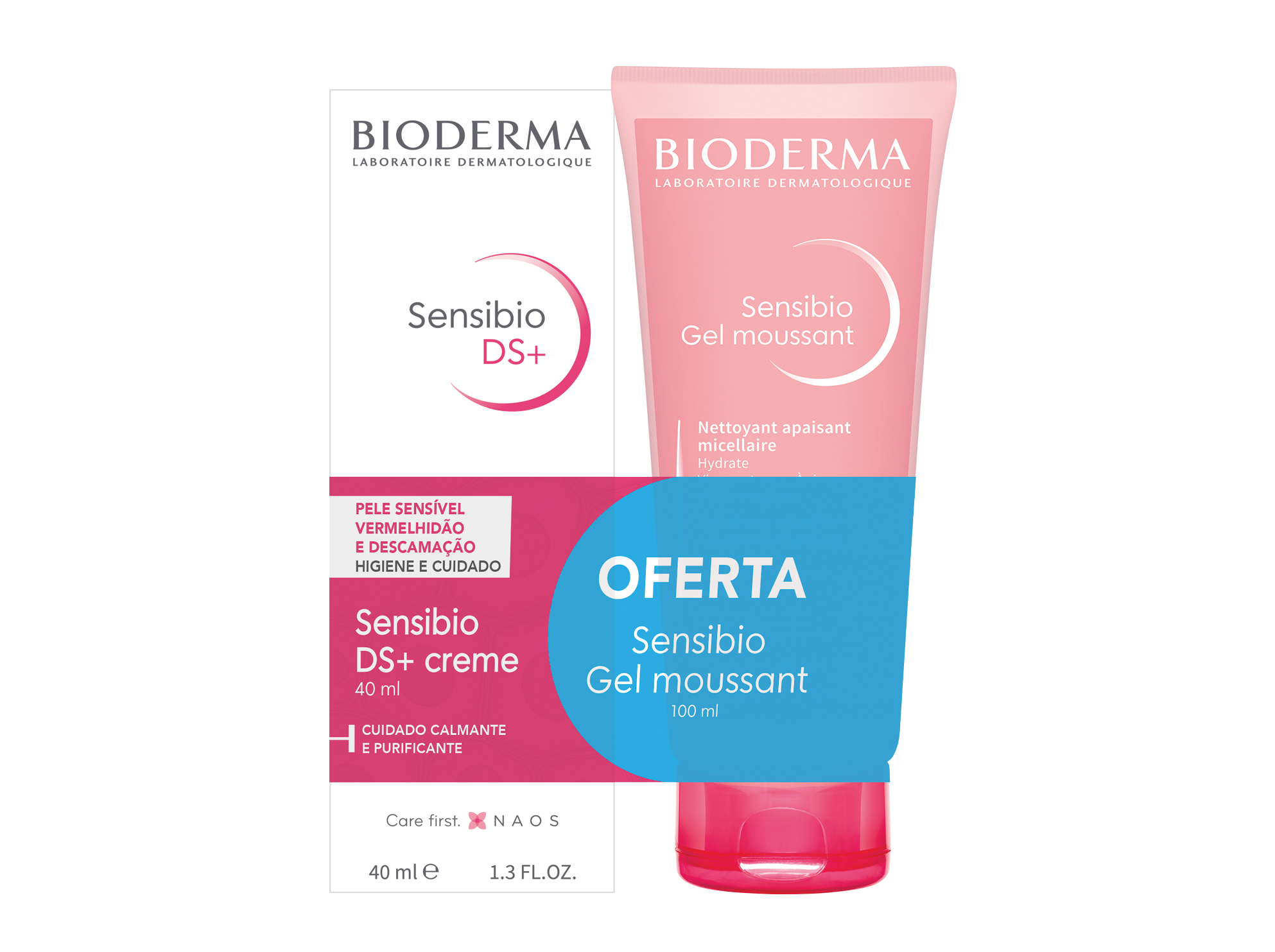 CREME BIODERMA SENSIBIO DS 40ML OF GEL SENSIBIO MOUSSANT 100ML