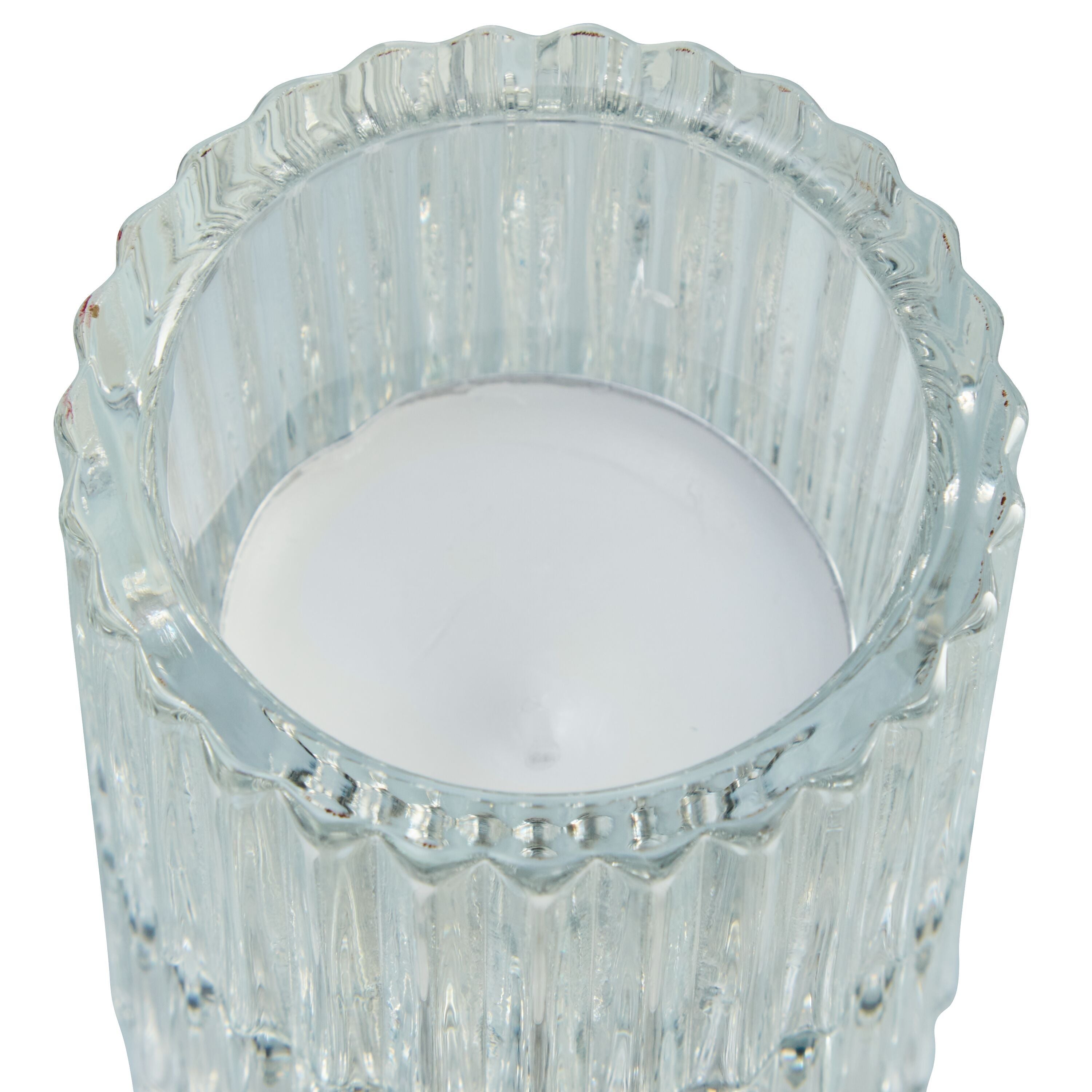 RAFFI Windlicht - Transparent / H: 8.0 cm