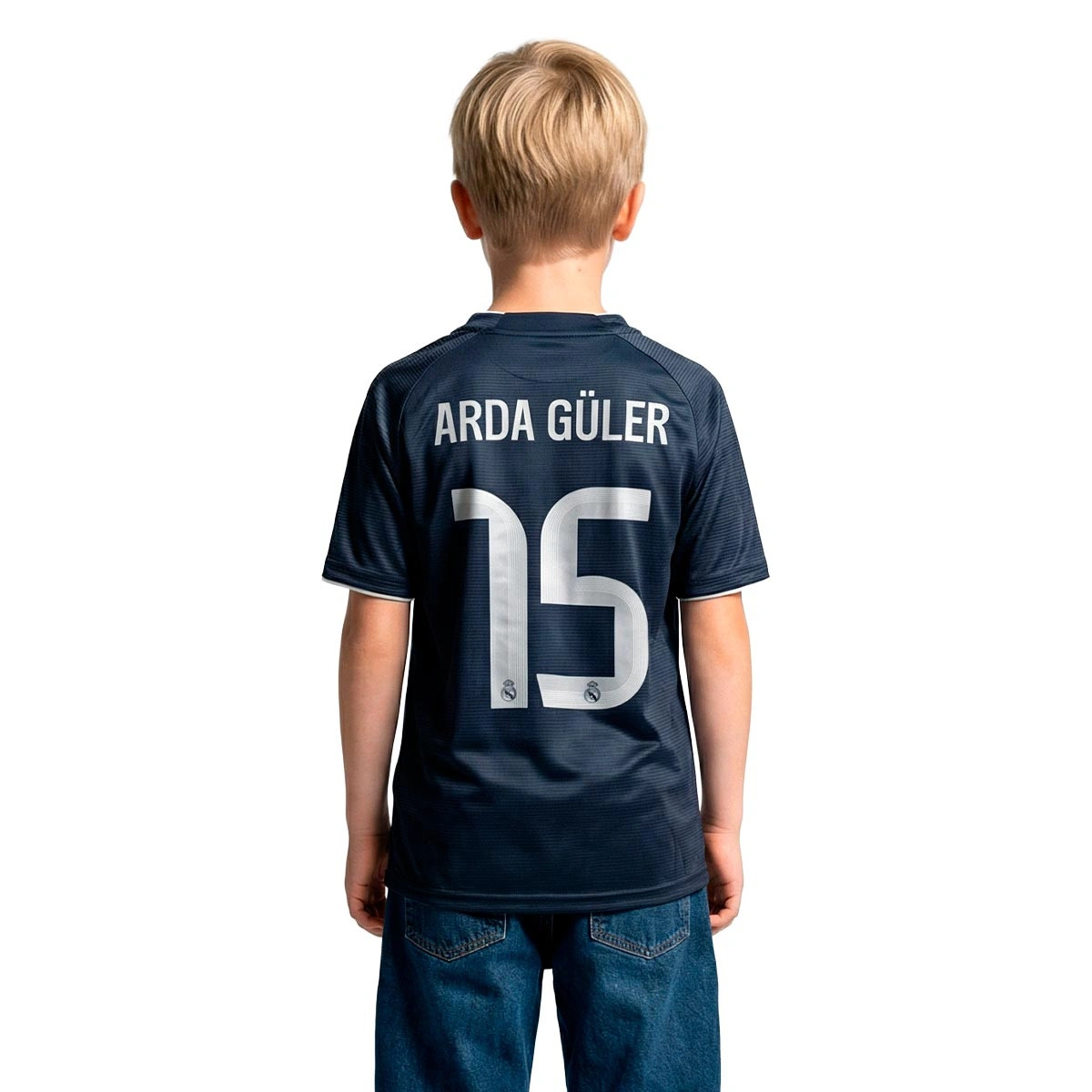 Camisola adidas Real Madrid Segundo Equipamento 2025-2026 Criança Arda Güler + Emblema