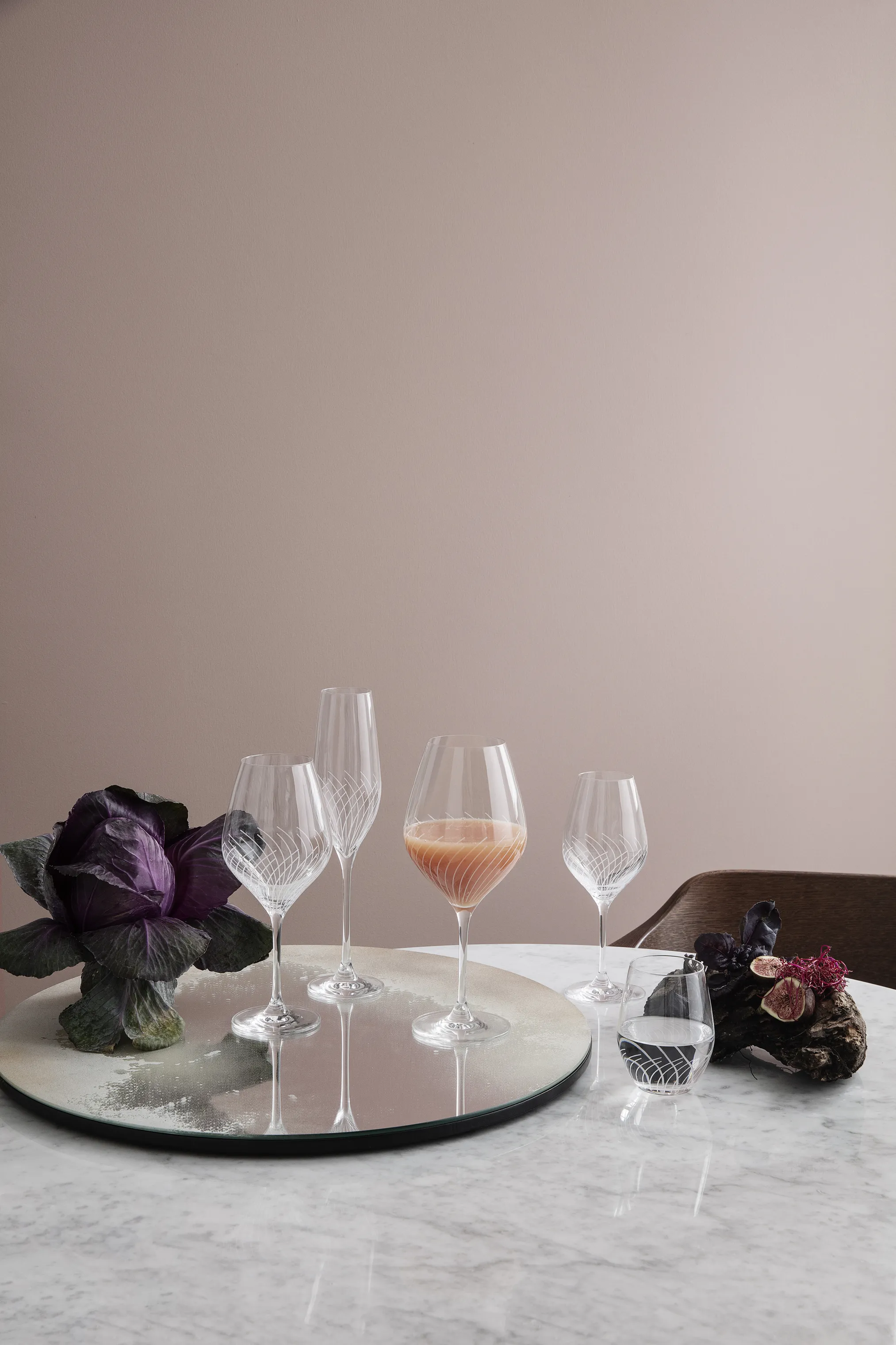 Holmegaard Cabernet Lines Vandglas - 2 stk.