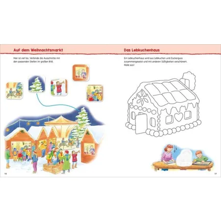Tessloff WAS IST WAS Kindergarten Malen Rätseln Stickern Wir feiern Weihnachten
