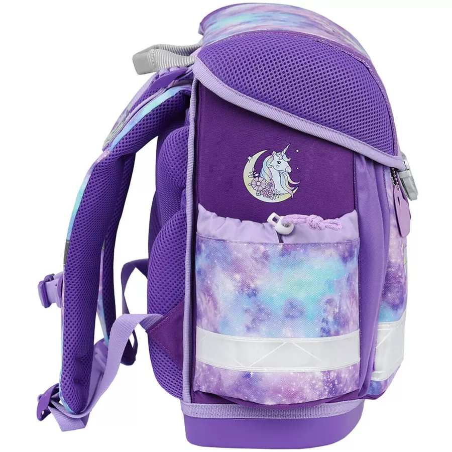 Belmil Schulranzen Classy Schulranzen Set 5-teilig mit Brustgurt Diamond Unicorn