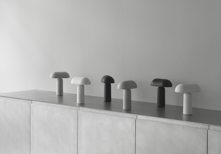 Normann Copenhagen Porta tafellamp LED oplaadbaar wit