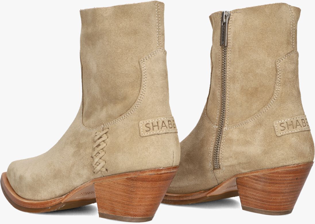 SHABBIES beige shabbies enkellaarsjes lute folly
