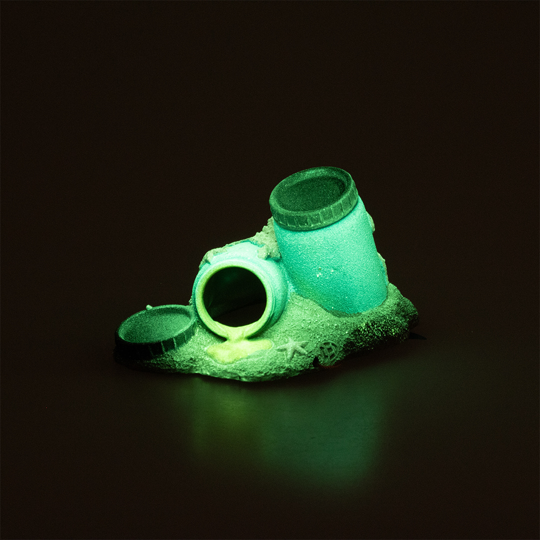 Aqua D'ella Radioactieve vaten met octopus M - Glow in the dark