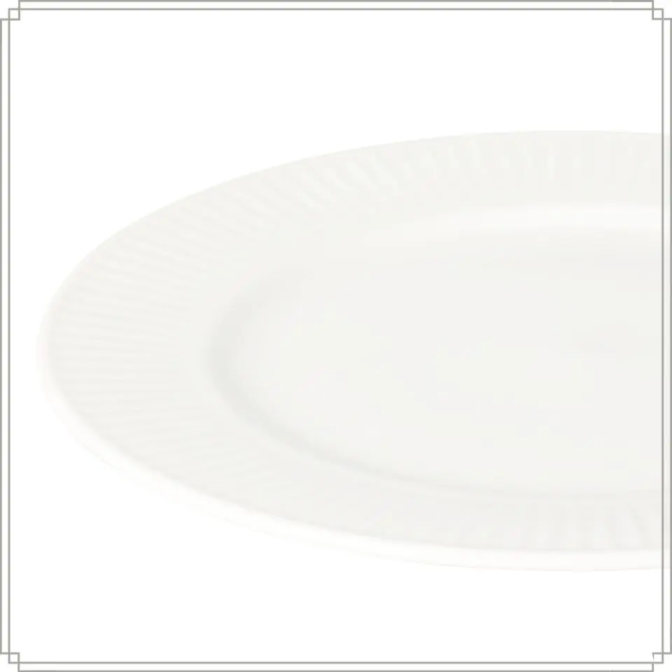 OTIX Ontbijtborden Bordenset 6 Persoons 20cm Dessertbord Ontbijtborden Wit Po...