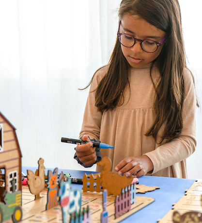 Crateit Kreatives Spielset - Der Bauernhof - Holz - Hörgeschicht
