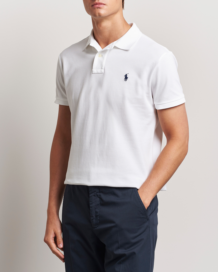 Polo Ralph Lauren Custom Slim Fit Polo White