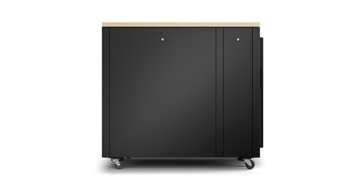 APCNetShelter AR4017IA, 17U server rack  (Houtkleur/zwart, 75(b) x 100,5(h) x 113,04(d) cm, geluiddicht)