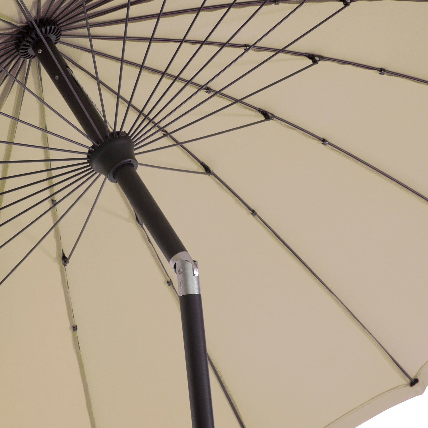 Intratuin parasol Shanghai taupe 80+UV D 300 cm