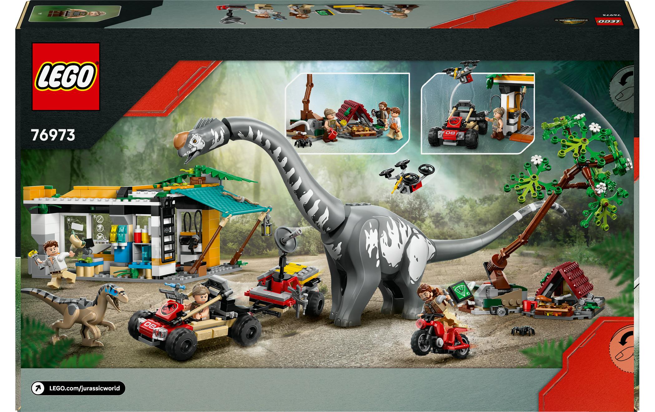 Jurassic World Raptor Titanosaurus: Grosse FährtensucheLego Bauset mit Dino zum Spielen und Ausstellen