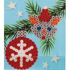 Hama Perles à repasser midi 'Boules de Noël', sous blister