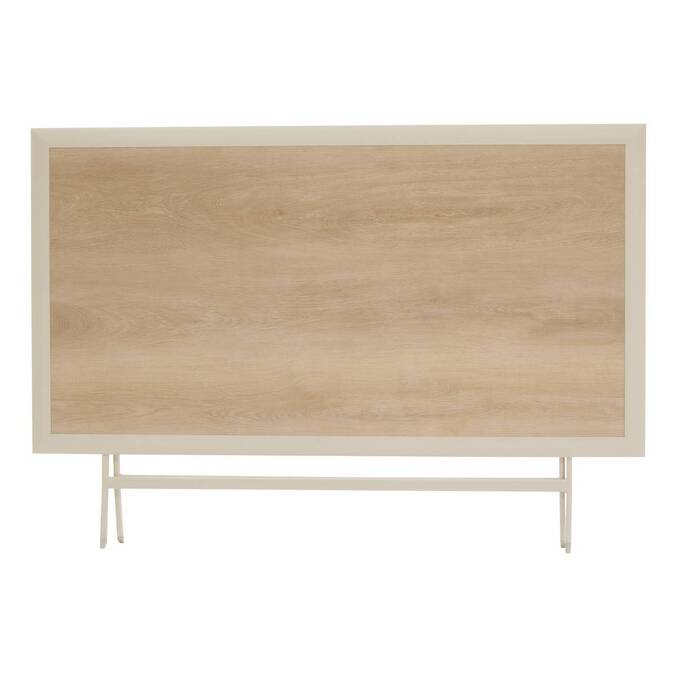 Table de jardin pliante rectangulaire AZUA Epeautre / Argile
