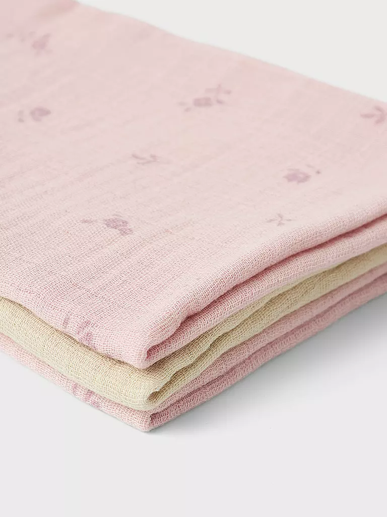 NAME IT Stoffwindel - Mulltuch 3er Pkg parfait pink rosa