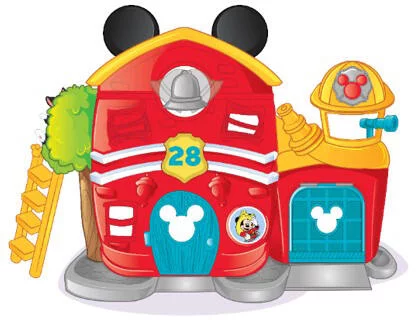 MICKEY ET SES AMIS  - LA CASERNE DE POMPIER