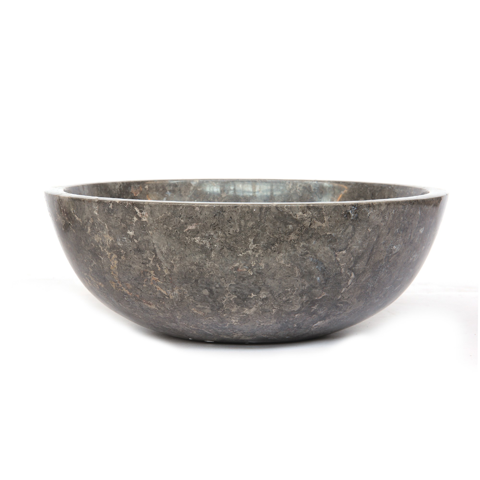Marmorwaschbecken, grau, Ø 40 cm, H 15 cm von fischer's lagerhaus