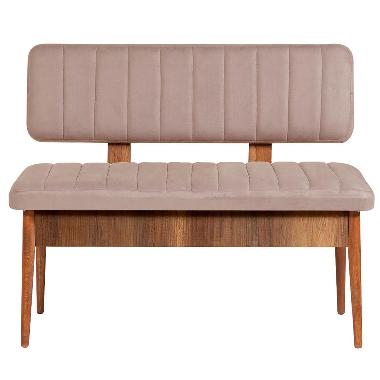 Homitis Ensemble Table + 2 Chaises + 2 Bancs Vina beige/gris