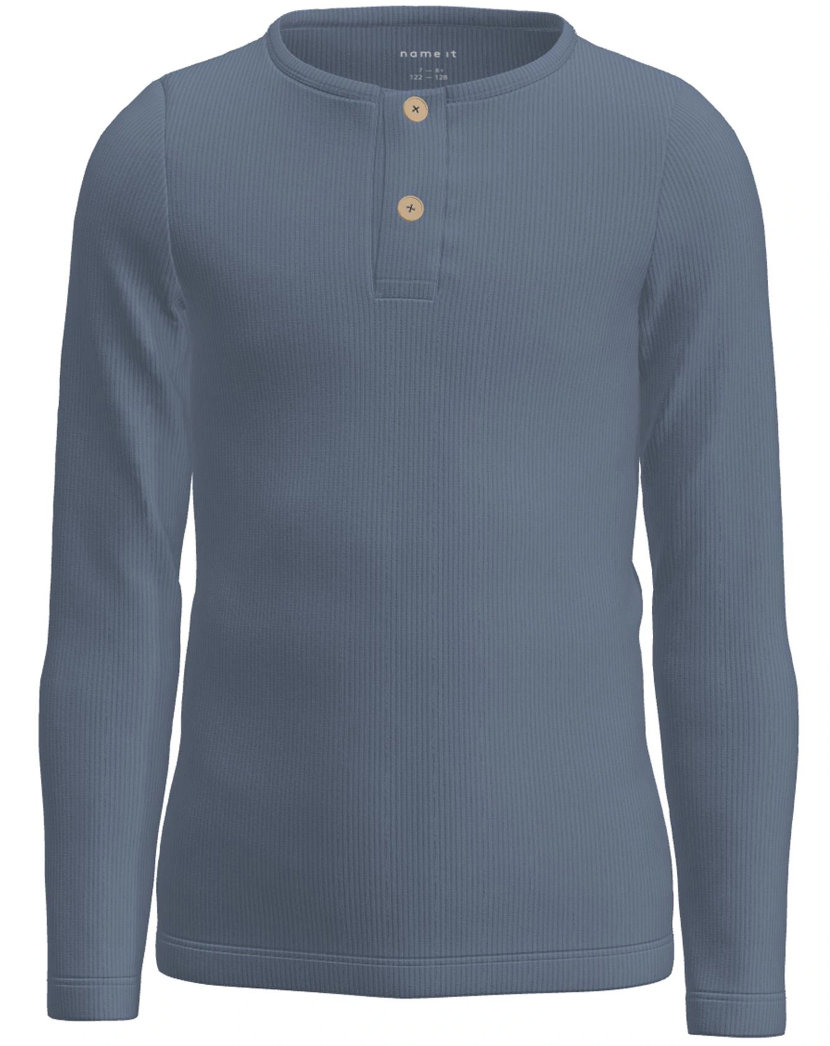 Langarmshirt NMMKAB HENLEY in troposphere