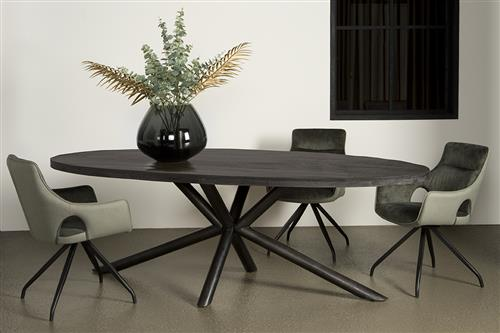 Eettafel Selva ovaal 240 zwart